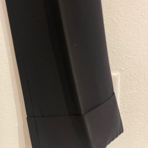 SPECCHIO made in Italy black wide leg cuff crop pants M - Picture 7 of 8